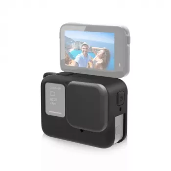 PULUZ Silikon-Schutzhülle mit Objektivdeckel für Insta360 Ace Pro, Schwarz