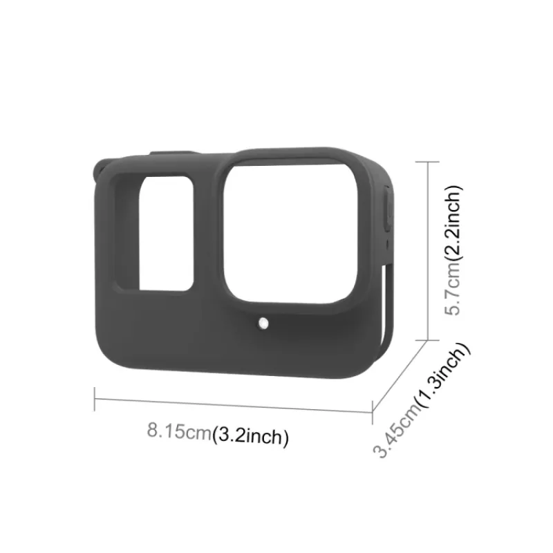 PULUZ Silikon-Schutzhülle mit Objektivdeckel für Insta360 Ace Pro, Schwarz