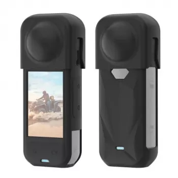 PULUZ PU757B Objektivdeckel und Silikon-Schutzhülle für Insta360 X5