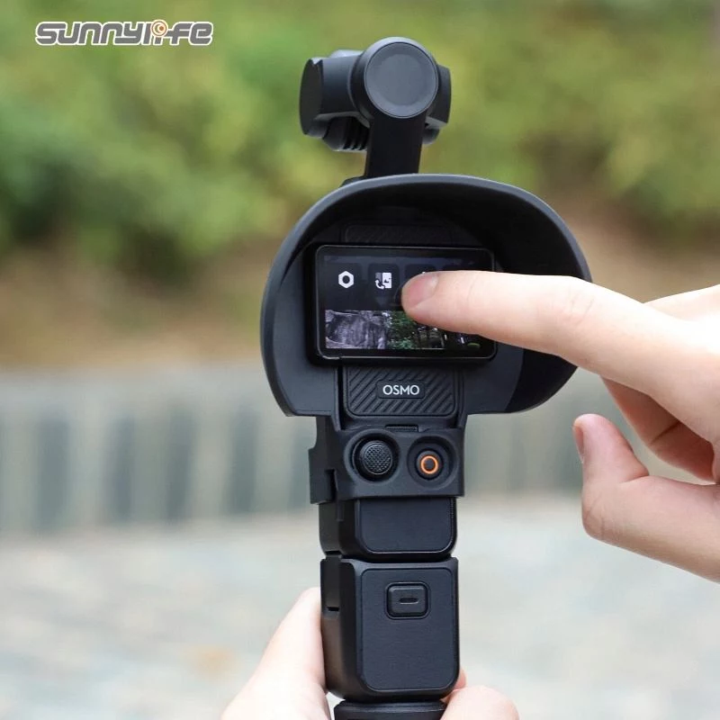 SUNNYLIFE LCD Bildschirm-Sonnenblende & Schutz für DJI Osmo Pocket 3 - Schwarz