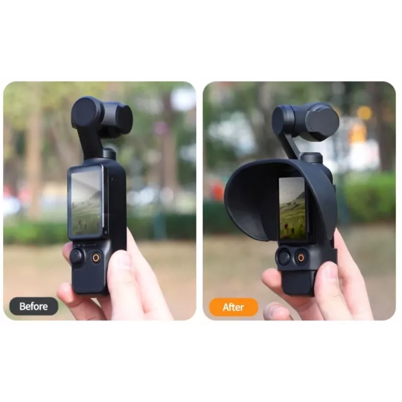 SUNNYLIFE LCD Bildschirm-Sonnenblende & Schutz für DJI Osmo Pocket 3 - Schwarz