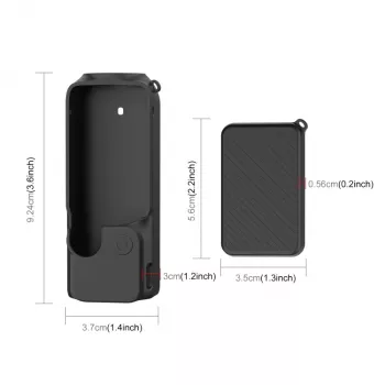 PULUZ Silikon-Schutzhülle für DJI Osmo Pocket 3 - Schwarz