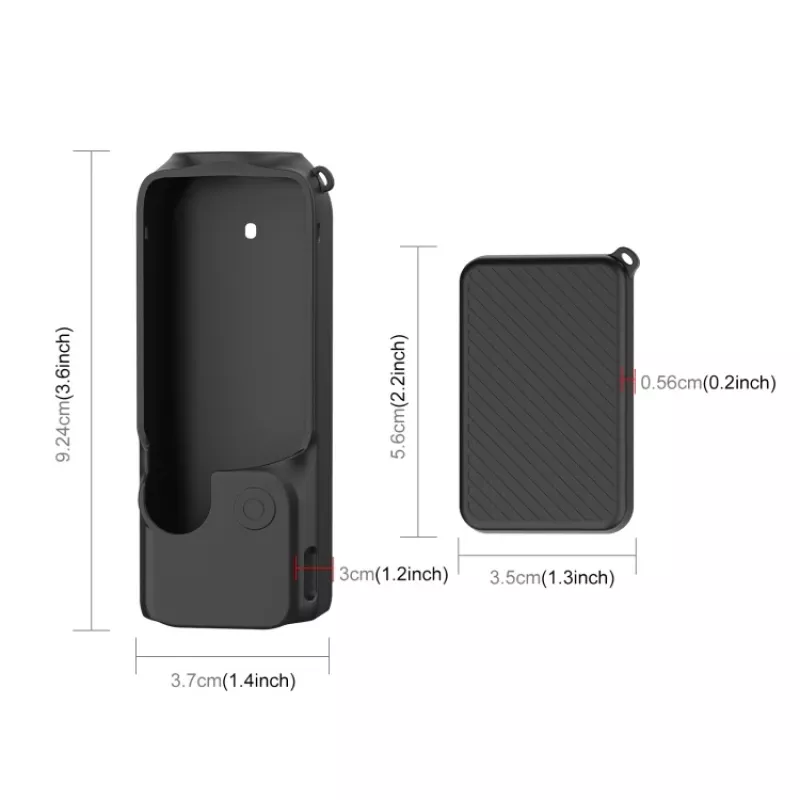 PULUZ Silikon-Schutzhülle für DJI Osmo Pocket 3 - Schwarz