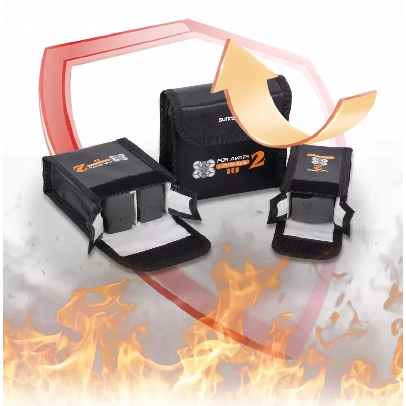 SUNNYLIFE Feuerfeste Tasche für 1x DJI Avata 2 Akku - AT2-DC781-1