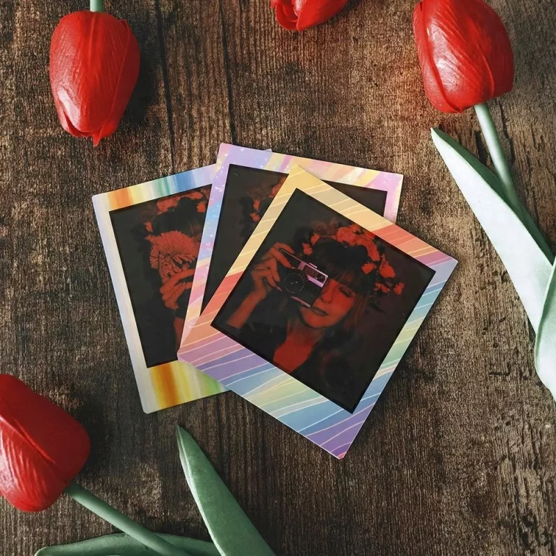 LOVEINSTANT Set mit 12 Aufkleberrahmen für Fuji Instax Square Link SQ1 SQ6 SQ20 SQ40 SQ10