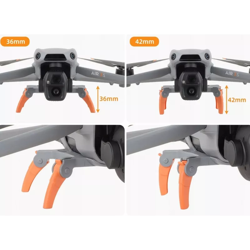 SUNNYLIFE Fahrwerksverlängerungsbeine für DJI Air 3 / Air 3S Drohne - Grau