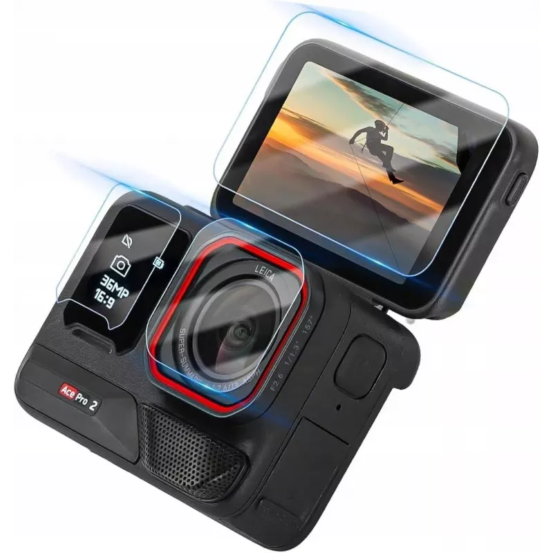 SUNNYLIFE Protection Kit 6x Lens Protector + 2x Screen Protector for Insta360 Ace Pro 2 Camera BHM917