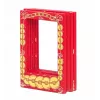 LOVEINSTANT 4x Magnetischer Bilderrahmen für Instax Mini, Rot/Gold