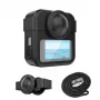 PULUZ 3-in-1 Kit Schutzhülle, Objektivdeckel, Handschlaufe für GoPro Max 2 - Schwarz