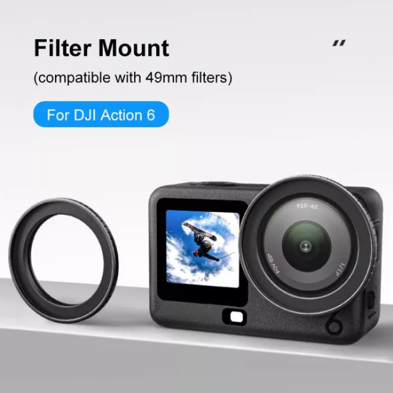 PULUZ 49mm Filter-Adapterhalterung für DJI Osmo Action 6