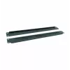 RACKTEL RL-ZASZP 1U Bürsten-Kabeleinführungs-Panel für 19-Zoll-Rack, Schwarz