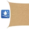 LEAN Rechteckiges Beige Wasserfestes Gartensegel 200x300 cm