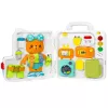 LEAN TOYS Interaktives Buch Lernspielzeug Manipulationsbrett Lichter Geräusche 16 Teile