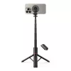 Tech-Protect L06S Selfie Stick Stativ mit LED-Licht und Bluetooth-Fernbedienung, Schwarz