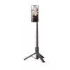 Tech-Protect L06S Selfie Stick Stativ mit LED-Licht und Bluetooth-Fernbedienung, Schwarz