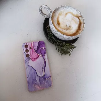 TECH-PROTECT Back Cover für Xiaomi Redmi Note 13 Pro 5G / Poco X6 5G, Marmormuster, Weiß/Grau, Hybrid TPU + PC