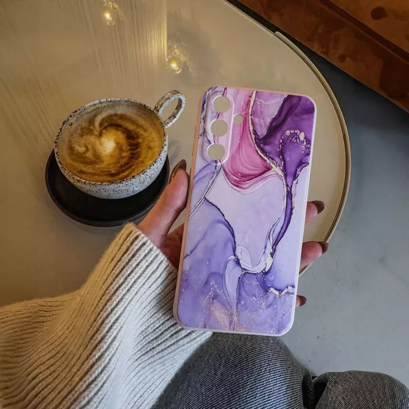 TECH-PROTECT Back Cover für Xiaomi Redmi Note 13 Pro 5G / Poco X6 5G, Marmormuster, Weiß/Grau, Hybrid TPU + PC