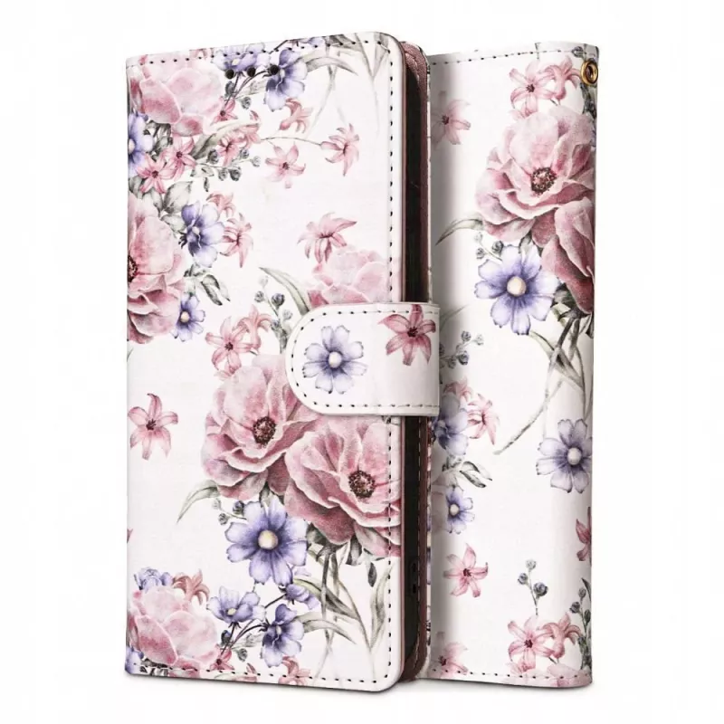 TECH-PROTECT Wallet Case für Redmi Note 13 Pro 5G / Poco X6 5G mit Kartenfach, Floral