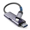 TECH-PROTECT ULTRABOOST Kartenleser SD & Micro SD Lightning & USB Grau