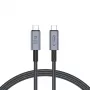 TECH-PROTECT ULTRABOOST MAX USB 4.0 8K 40Gbps Type-C Kabel PD240W 100cm Grau