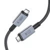 TECH-PROTECT ULTRABOOST MAX USB 4.0 8K 40Gbps Type-C Kabel PD240W 100cm Grau