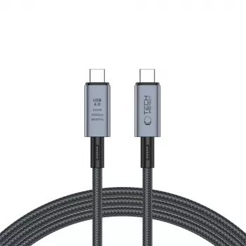 TECH-PROTECT ULTRABOOST MAX USB 4.0 8K 40Gbps Type-C Kabel PD240W 200cm Grau