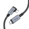 TECH-PROTECT ULTRABOOST MAX “L” USB 4.0 8K 40Gbps USB-C Kabel PD 240W 150cm Grau