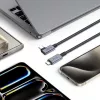 TECH-PROTECT ULTRABOOST MAX “L” USB 4.0 8K 40Gbps USB-C Kabel PD 240W 150cm Grau