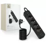 TECH-PROTECT PCL4X3 Power Strip Long 2 USB & 1 Type-C & 4 Socket 200cm Black