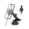 TECH-PROTECT MM15W-V5 Magnetic MagSafe Dashboard & Vent Car Mount Wireless Charger 15W Black