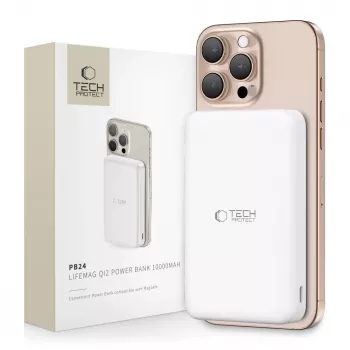 TECH-PROTECT PB24 LIFEMAG QI2 MAGSAFE POWER BANK 10000MAH WEISS