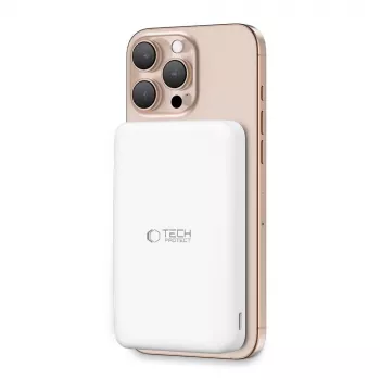 TECH-PROTECT PB24 LIFEMAG QI2 MAGSAFE POWER BANK 10000MAH WEISS