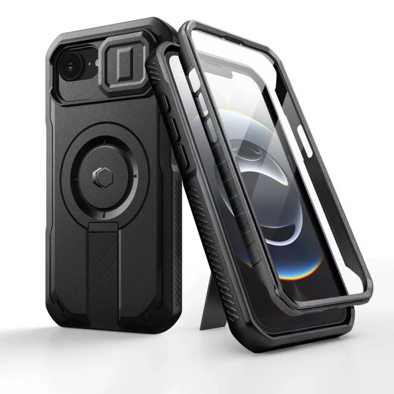 Tech-Protect Kevlar MagSafe Case für Apple iPhone 17e / 16e - Schwarz