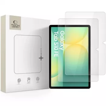 Tech-Protect Glass Fit+ Panzerglas-Displayschutzfolie für Samsung Galaxy Tab S7/S8/S9 11.0 / S9 FE/S10 FE 10.9 - Transparent (2er-Pack)