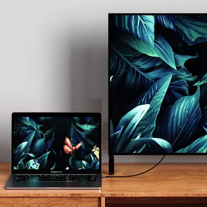 TECH-PROTECT UltraBoost USB-C auf HDMI 2.0 Kabel 4K 60Hz 180cm Schwarz