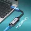 TECH-PROTECT ULTRABOOST Adapter USB-C auf Ethernet RJ45 1000 Mbps Schwarz