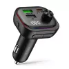 TECH-PROTECT CC07 3-Port Auto-Ladegerät PD 54W + FM-Transmitter Bluetooth Schwarz