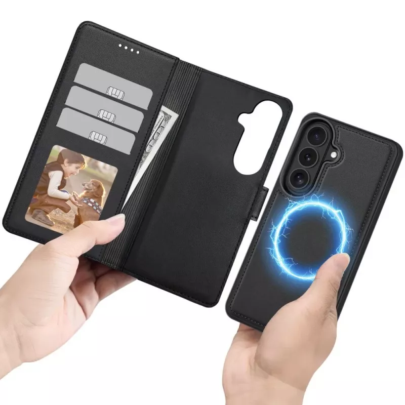 TECH-PROTECT Wallet MagSafe für Samsung Galaxy S26 Matt Schwarz