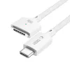 TECH-PROTECT MMC01 UltraBoost Magnetic MacBook Cable USB-C auf MagSafe 3 140W 200cm Weiß