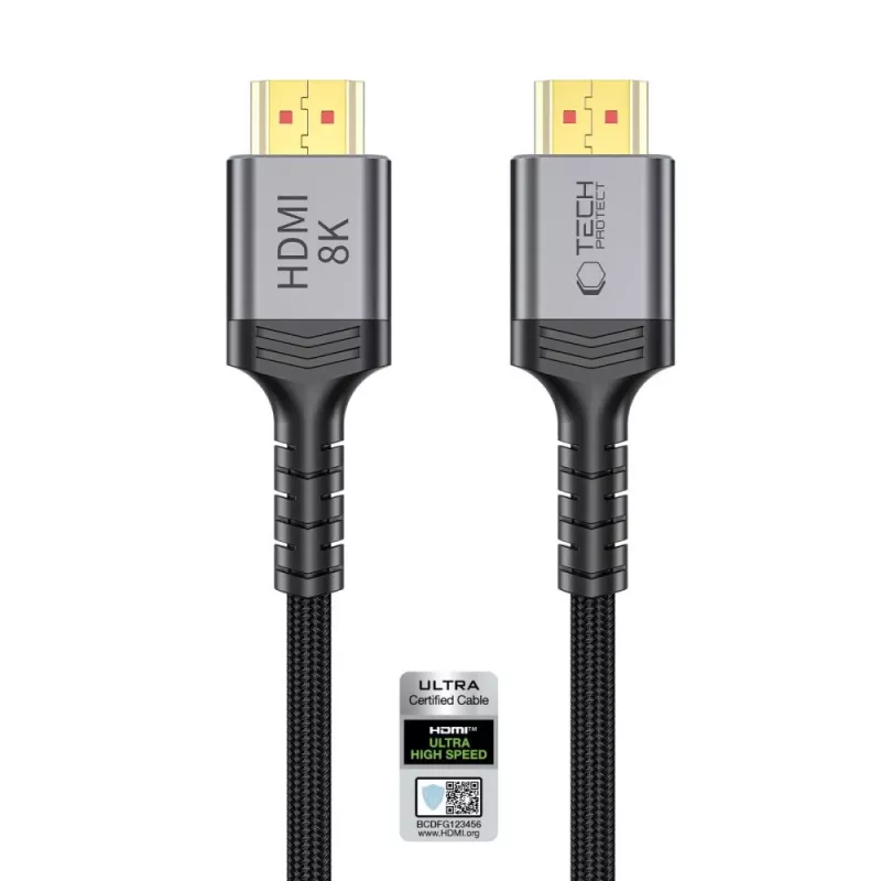 TECH-PROTECT ULTRABOOST HDMI 2.1 Kabel 4K 120Hz / 8K 60Hz 3m Schwarz