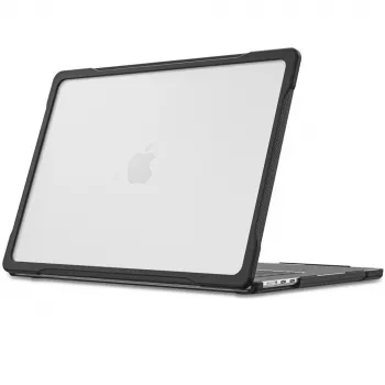 Tech-Protect Velar Hard Shell Case für MacBook Air 15 M2-M5 2023-2026 Schwarz/Matt Transparent