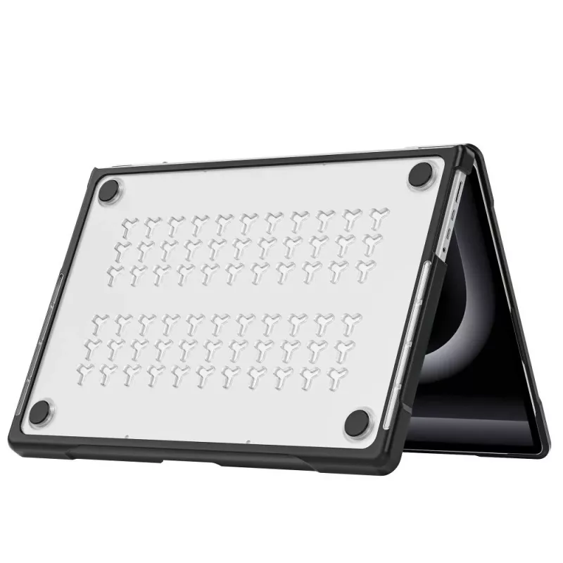 Tech-Protect Velar Hard Shell Case für MacBook Pro 14 Zoll M1-M5 Pro/M5 Pro Max 2021-2026, Schwarz/Matt Klar