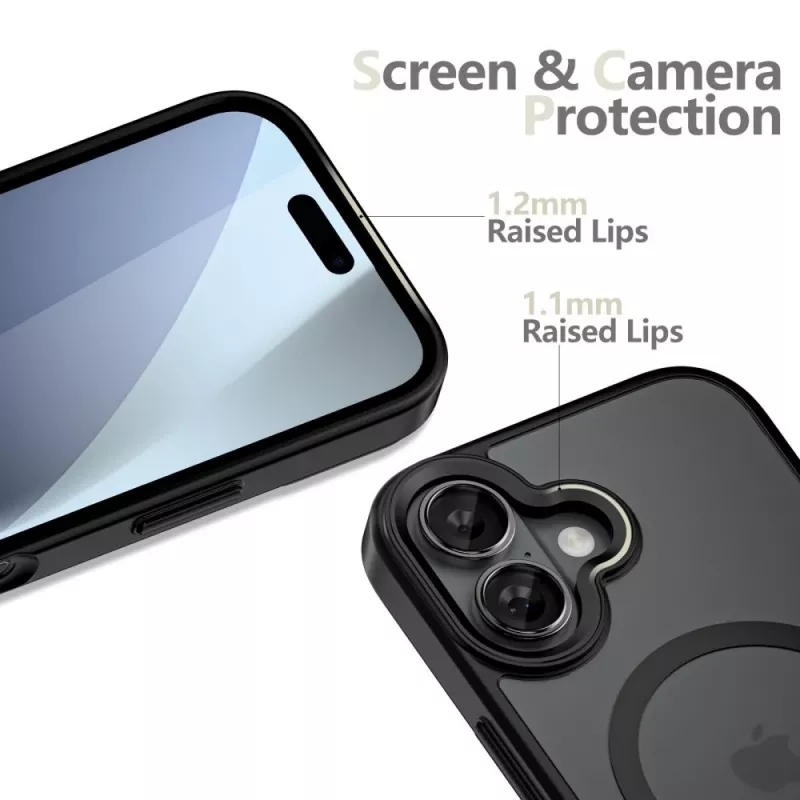 Tech-Protect Magmat XT 4-Set MagSafe Case für iPhone 17, Matt Schwarz