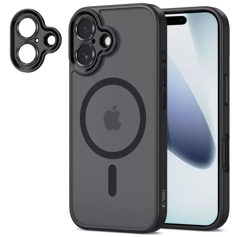 Tech-Protect Magcam Magsafe iPhone 17 Matte Black Case
