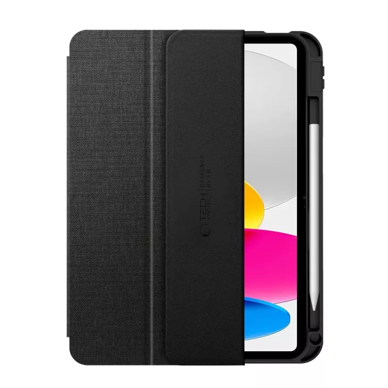 Tech-Protect SC Pen Canvas Folio Case für iPad 10,9 inch (10. Generation, 2022) und iPad 11 inch (11. Generation, 2025) - Schwarz