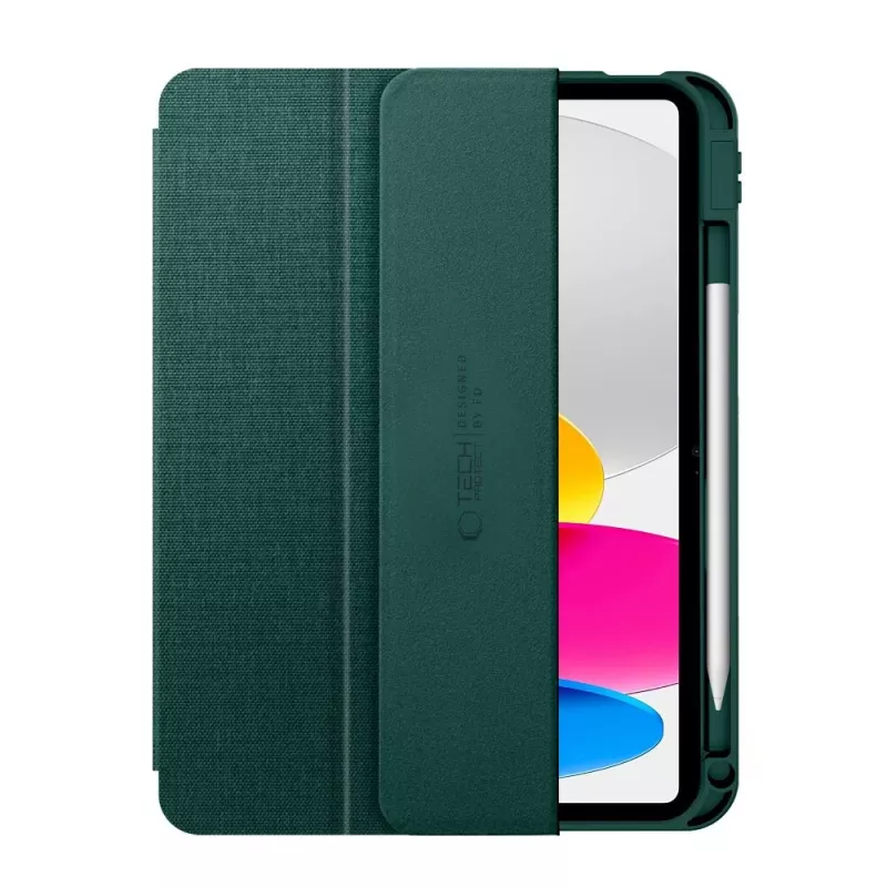 Tech-Protect SC Pen Canvas Folio Case für iPad 10,9 inch (10. Gen, 2022) / iPad 11 inch (11. Gen, 2025) - Grün