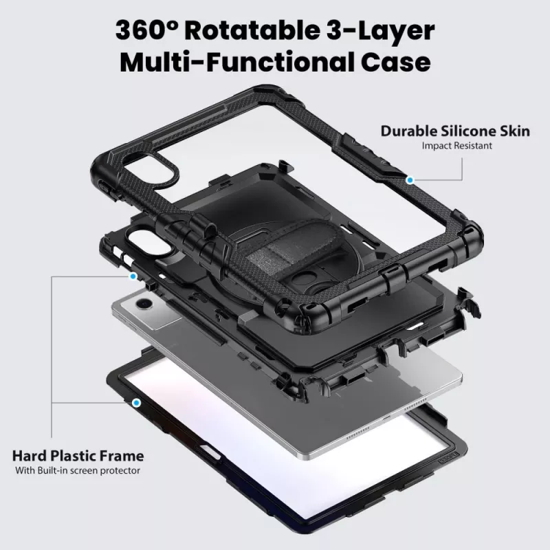Tech-Protect Solid Case für Lenovo Idea Tab 11.0 TB-336 Schwarz