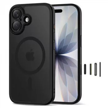 TECH-PROTECT MagPeak MagSafe Case für iPhone 17, Matt Schwarz