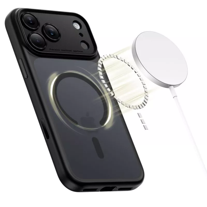TECH-PROTECT MagPeak MagSafe Case für iPhone 17 Pro Max, Matt Schwarz