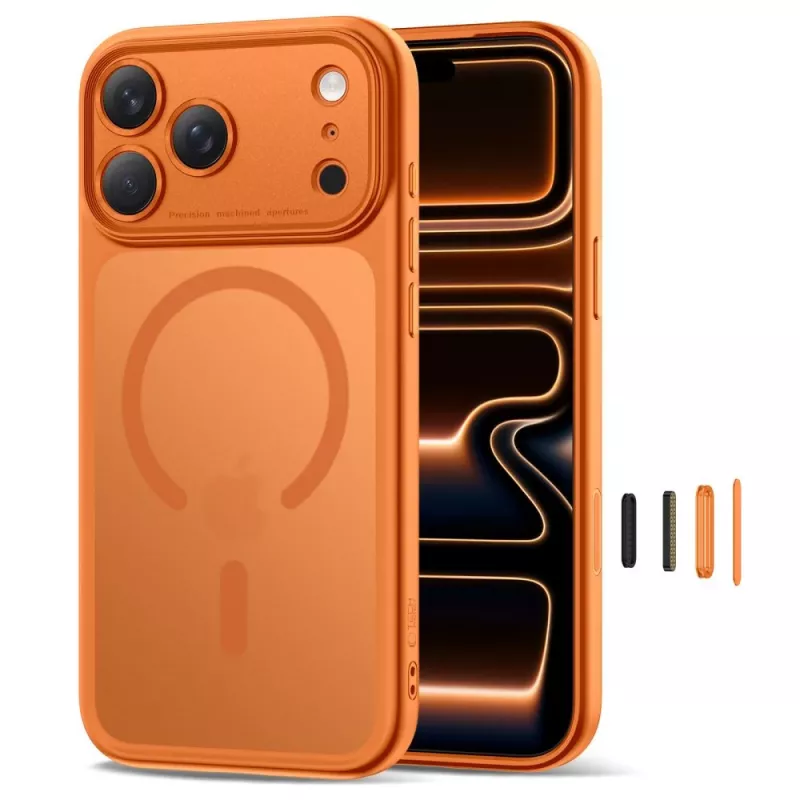 TECH-PROTECT MAGPEAK MAGSAFE CC IPHONE 17 PRO MATTE COSMIC ORANGE